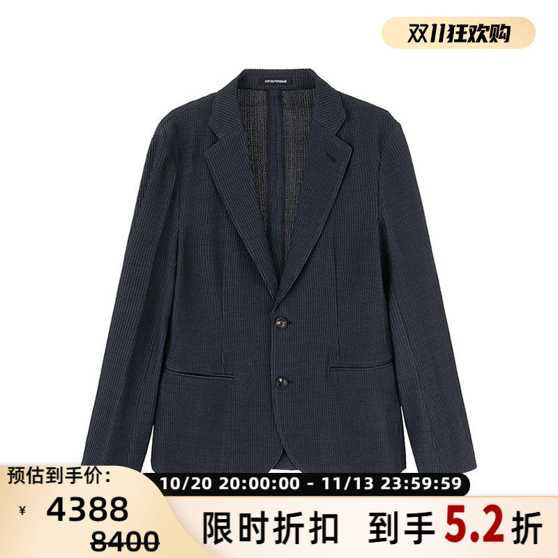 Armani阿玛尼EA 男士休闲西服西装外套银泰百货 300095