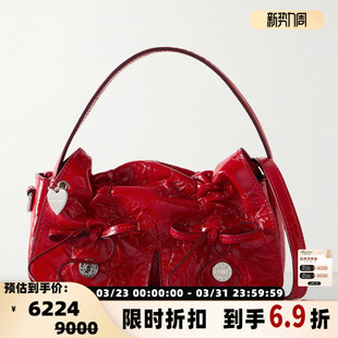 女士蝴蝶结单肩手提斜挎包银泰 新款 301574 STUDIOS ACNE