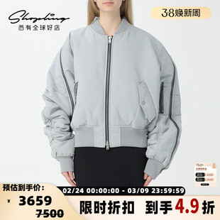 ACNE STUDIOS 明星同款廓形飞行员休闲夹克外套银泰百货 301596