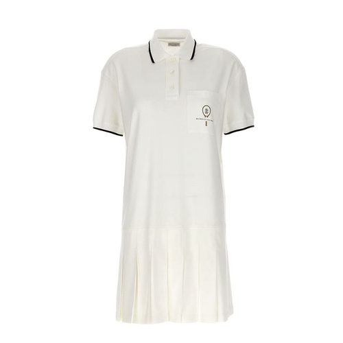BC/BRUNELLO CUCINELLI 女士Polo领百褶减龄连衣裙银泰301604