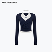 ANN 301286 女士真两件套头上衣银泰百货 ANDELMAN 25秋冬新款