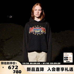 印花破坏卫衣银泰百货精品 CEEC 洛杉矶 25春夏男士 301360