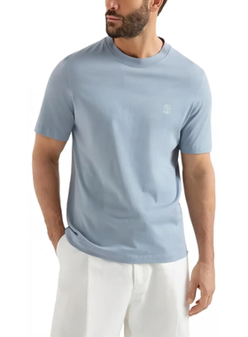 BC BRUNELLO CUCINELLI 26春夏男士徽标棉质短袖圆领T恤衫 301574