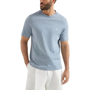 BC BRUNELLO CUCINELLI 26春夏男士徽标棉质短袖圆领T恤衫 301574
