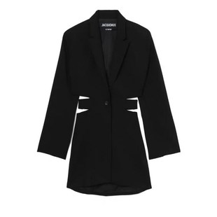 连衣裙银泰 301574 女士设计感小众镂空露腰一粒扣西装 JACQUEMUS