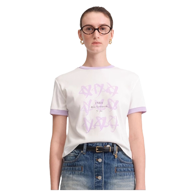 concise-white/简白印花T恤