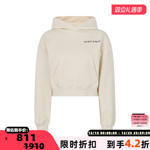 SportyRich宽松休闲连帽卫衣