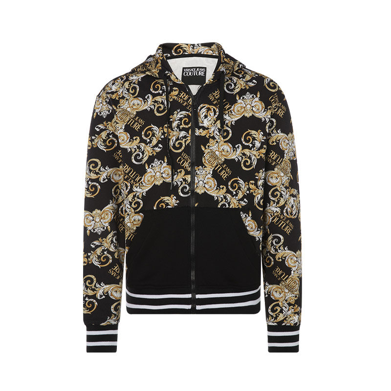范思哲Versace Jeans Couture 棉质印花男士休闲拉链款外套