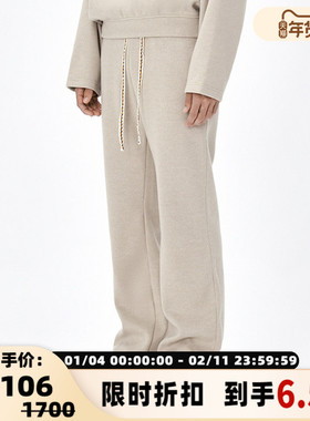 The Last Redemption金晨同款男女同款纺织抽绳长裤301460