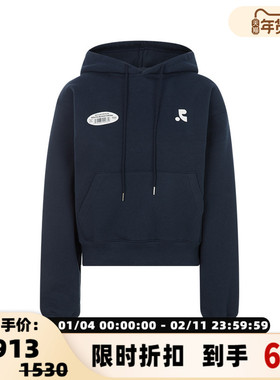 Rest and Recreation 春季女士休闲套头长袖连帽卫衣银泰百货