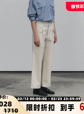 NOTHING WRITTEN春季新款女士工装口袋休闲裤 银泰百货精品