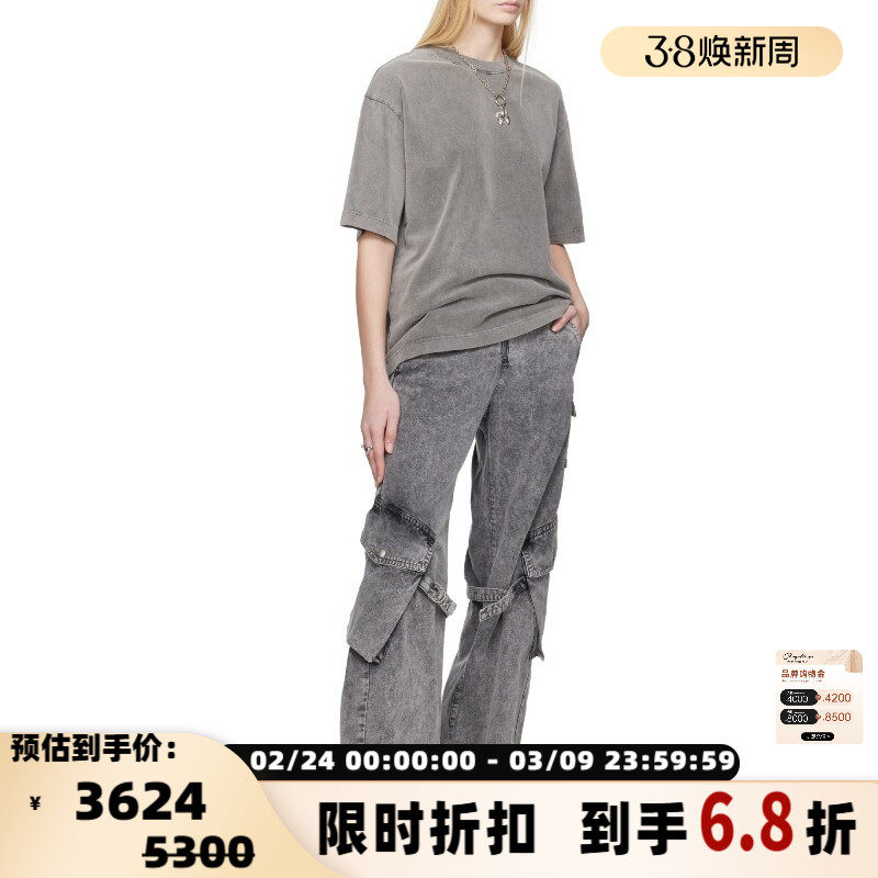 ACNE STUDIOS 新款女士棉质时尚休闲工装裤牛仔裤银泰百货 301574 - shoplinq西有奥莱旗舰店出品