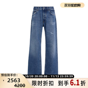 ACNE STUDIOS 男女同款棉质水洗直筒牛仔裤银泰百货 301574