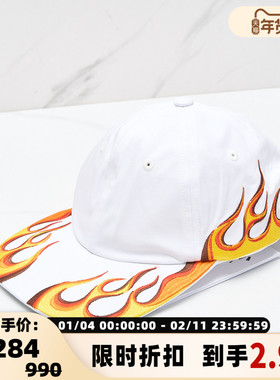 ETUDES 春夏潮流时尚男士火焰刺绣鸭舌帽银泰百货精品 301596