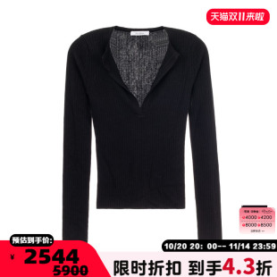 毛衣银泰百货 日常通勤女士纯色套头V领长袖 301574 MARA MAX