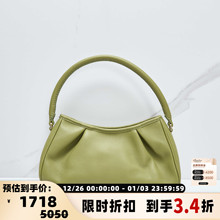 ELLEME 女士日常休闲牛皮褶皱手提单肩包 银泰百货精品301596