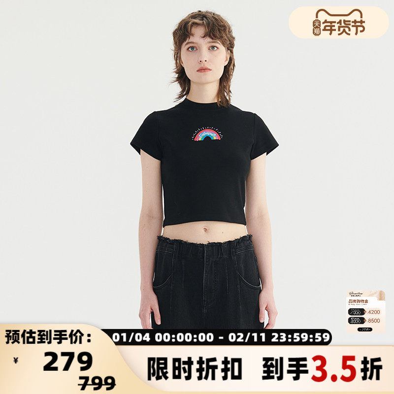 VETEMENTS女士休闲T恤简约时尚百搭上衣修身短袖 301446,女装/女士精品,T恤,淘宝优惠券,粉丝福利购,淘宝优惠卷