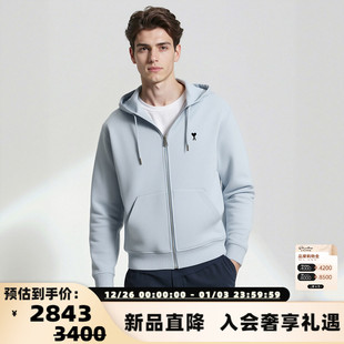 银泰百货 Ami 爱心棉质连帽卫衣开衫 秋冬男女同款 300217 Paris