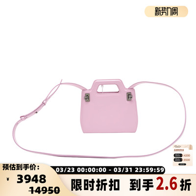 SALVATORE FERRAGAMO女士开合搭扣小号单肩手提包银泰百货 301596