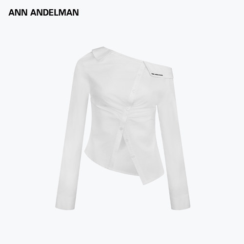 ANN ANDELMAN 秋冬新款斜领露肩女士解构衬衫银泰百货 301286