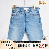 Mother 301596 银泰百货精品 春夏款 女士毛边水洗牛仔裤