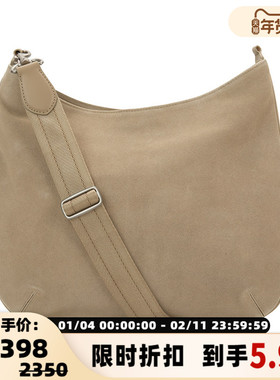 NOTHING WRITTEN秋冬女士牛皮革休闲简约单肩斜挎包银泰百货