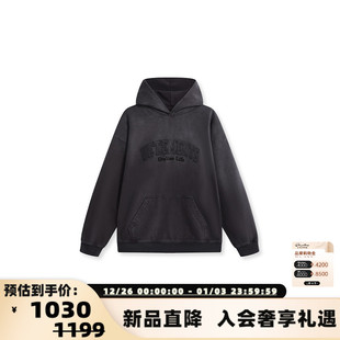 VETEMENTS 水洗工艺高克重休闲连帽卫衣银泰百货301446 秋冬男女款