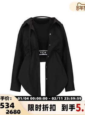 YCH秋冬设计感女士长袖衬衫银泰百货精品 301574