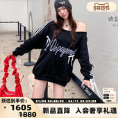 301601 女士蝴蝶结斜肩绑带卫衣银泰百货 Depaysement 秋冬新款