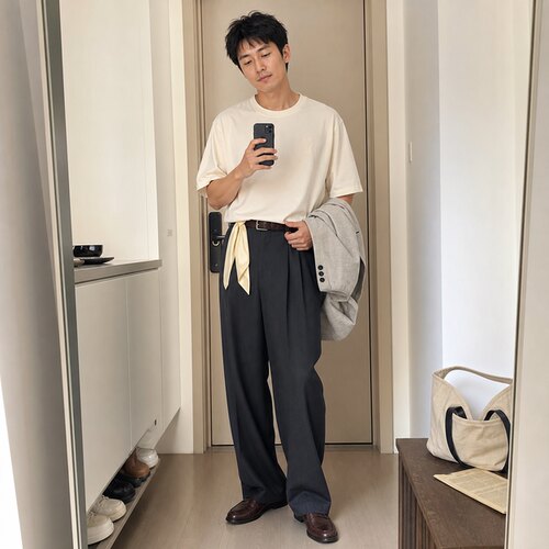 AMIPARIS男士纯棉短袖T恤