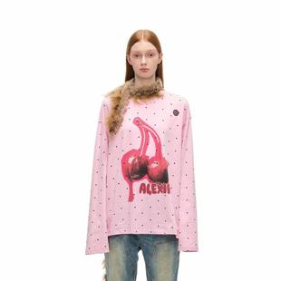 301261 T恤银泰百货精品 Alexia Sandra水果乐园系列草莓印花长袖