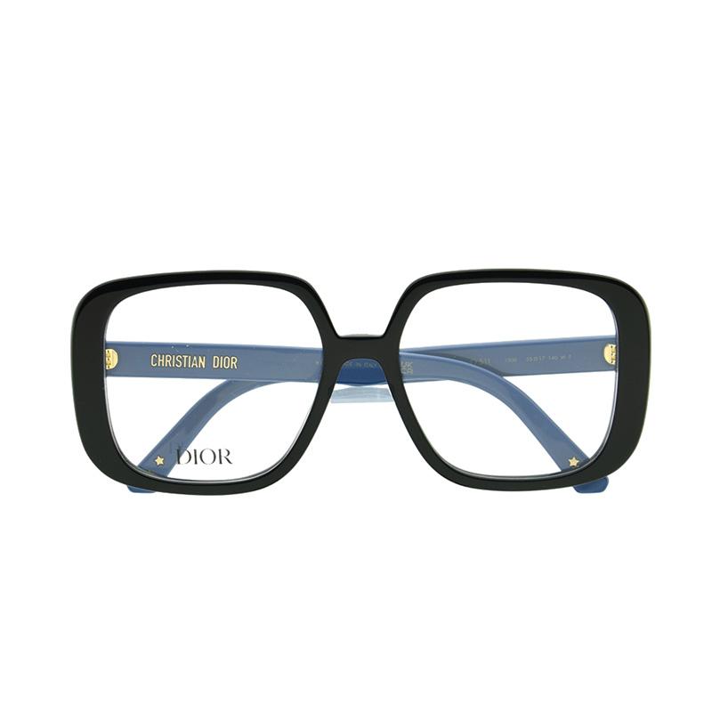 Dior 迪奥女士黑色超轻素颜镜眼镜架银泰百货精品300211