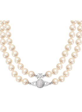 Vivienne Westwood/西太后 女士双层珍珠颈链项链银泰百货 300217