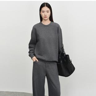 银泰百货精品 concise 秋冬女士立裁加绒卫裤 简白 301257 white