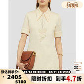 JIL 301604 连衣裙银泰百货 SANDER 春夏女士半拉链套头短袖