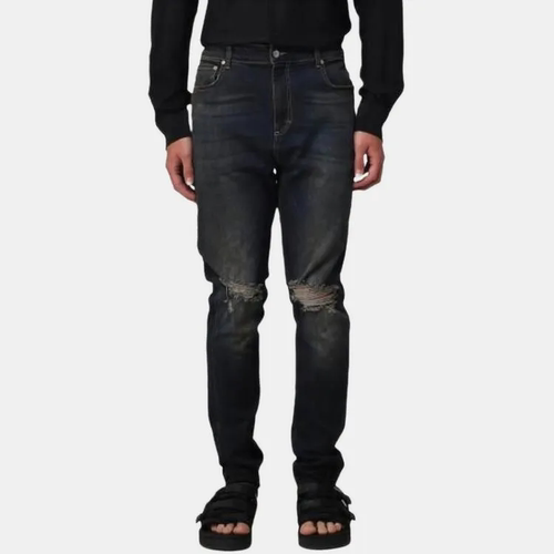 Represent 春夏款男士破洞修身牛仔裤银泰百货精品 301596