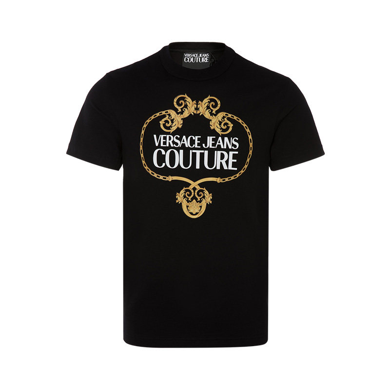 VERSACE JEANS COUTURE 男士 休闲 亲肤 时尚 修身 T恤