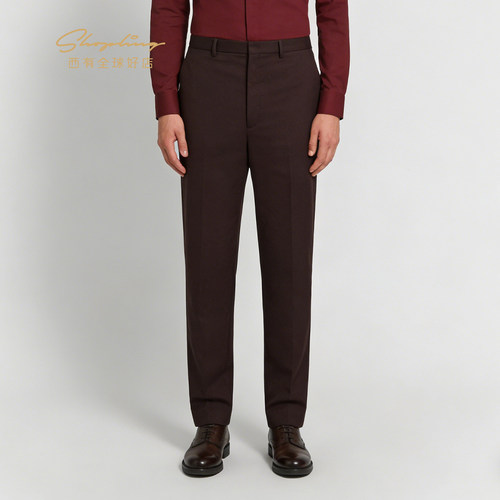 Acne Studios 春秋男士简约羊毛混纺直筒休闲裤银泰百货 301604