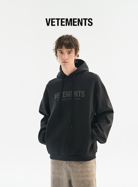 VETEMENTS发泡工艺连帽卫衣