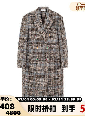 SHORT SENTENCE/短句 女士秋冬单排扣大衣中长款外套银泰 301574