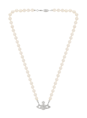 Vivienne Westwood/西太后 女士镶钻小土星珍珠项链银泰 300217