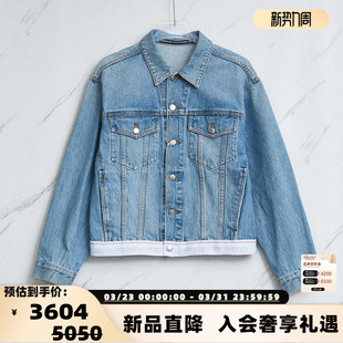 Alexander 女士logo水洗牛仔外套银泰百货301596 Wang