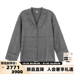 领明线装 女士西装 饰长袖 衬衫 301574 TOTEME 银泰百货精品 新款
