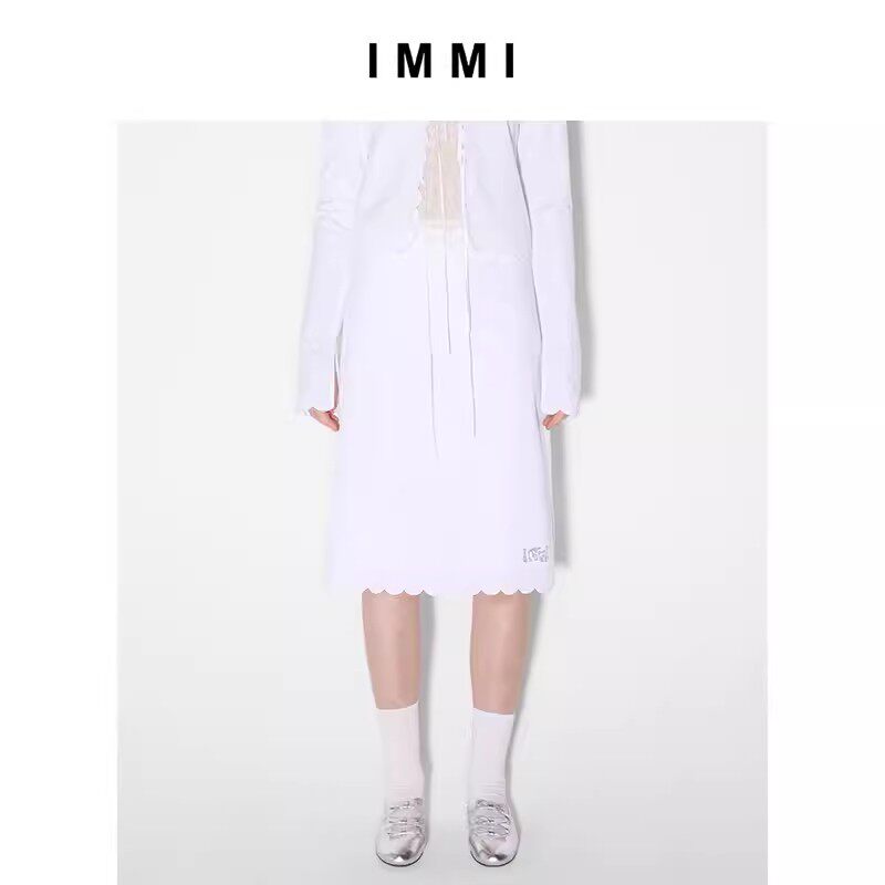 设计师品牌 IMMI 女士衬衫布花边半裙 300124