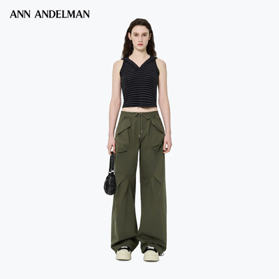 ANN ANDELMAN 26春夏女士大口袋宽松显瘦甜酷风降落伞裤 301286