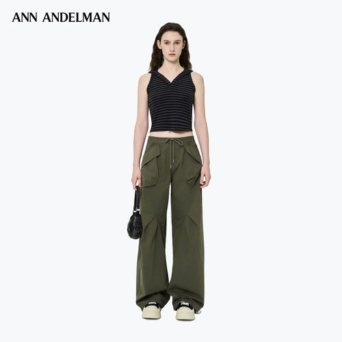 ANN ANDELMAN 26春夏女士大口袋宽松显瘦甜酷风降落伞裤 301286