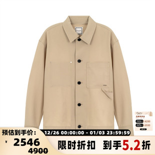 秋冬新款 银泰百货精品 男士 衬衫 301574 翻领单排扣长袖 WOOYOUNGMI