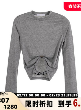 YCH秋冬修身显瘦女士长袖上衣银泰百货精品 301574