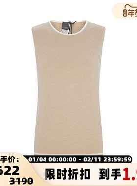 【折扣】LORENA ANTONIAZZI女士经典舒适休闲日常圆领无袖背心