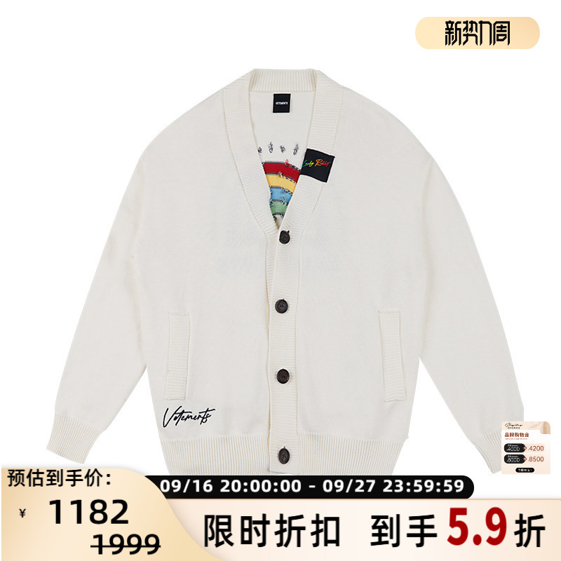 VETEMENTS男女同款针织开衫图片